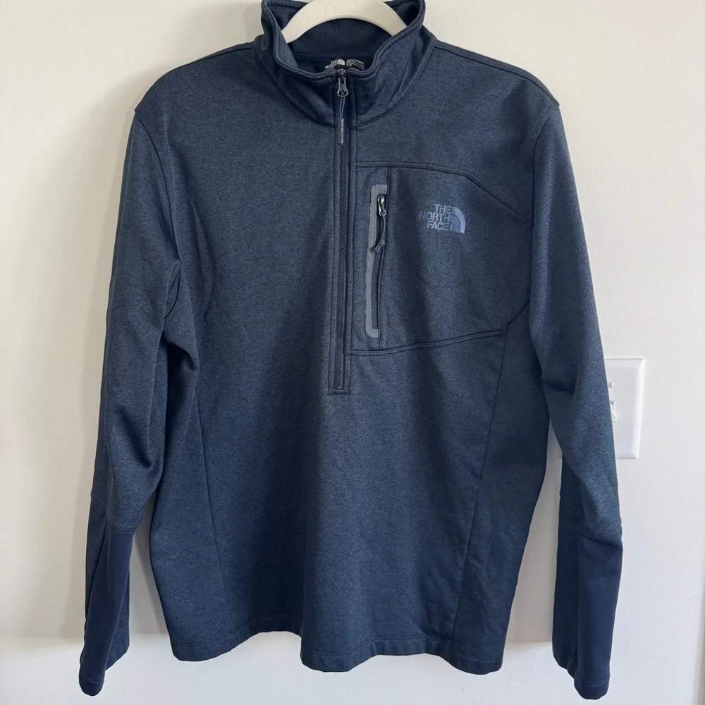 The North Face Navy Blue Half-Zip Fleece Jacket